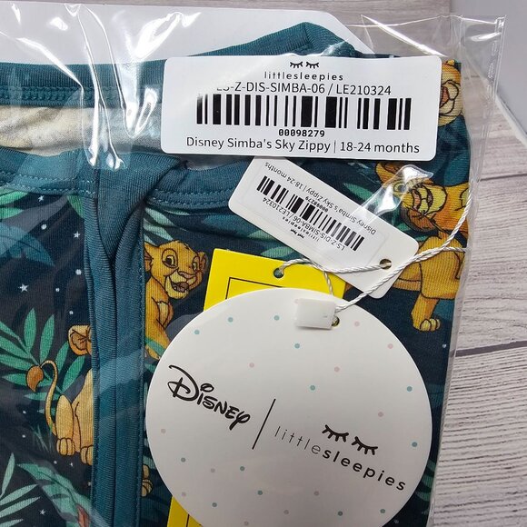 NIB Little Sleepies Disney Simba's Sky Zippy Size 18-24 months - Picture 2 of 3